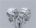 Natural Diamond 0.41 Carats, Heart with  Cut, D Color, VS2 Clarity and Certified by GIA