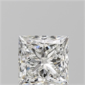 Natural Diamond 1.03 Carats, Princess with  Cut, H Color, VVS2 Clarity and Certified by GIA