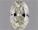 Natural Diamond 0.70 Carats, Oval with  Cut, K Color, VS1 Clarity and Certified by GIA