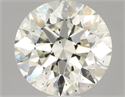 Natural Diamond 1.51 Carats, Round with Excellent Cut, K Color, SI1 Clarity and Certified by IGI