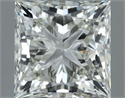 Natural Diamond 0.70 Carats, Princess with  Cut, I Color, VVS1 Clarity and Certified by IGI