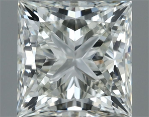 Picture of Natural Diamond 0.70 Carats, Princess with  Cut, I Color, VVS1 Clarity and Certified by IGI