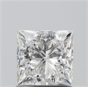 Natural Diamond 1.01 Carats, Princess with  Cut, E Color, VS1 Clarity and Certified by GIA