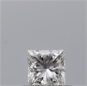 Natural Diamond 0.25 Carats, Princess with  Cut, F Color, VS2 Clarity and Certified by GIA