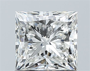 Picture of Natural Diamond 1.06 Carats, Princess with  Cut, G Color, VVS1 Clarity and Certified by GIA