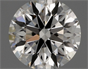 Natural Diamond 0.71 Carats, Round with Excellent Cut, G Color, IF Clarity and Certified by IGI