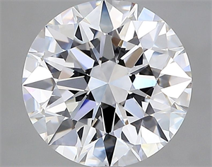 Foto Diamante Natural 2.70 quilates, Redondo , Color E, claridad VVS1 y certificado GIA de