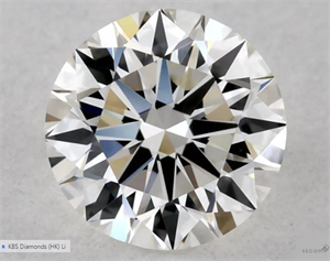 Picture of Natural Diamond 0.50 Carats, Round with Excellent Cut, G Color, VVS2 Clarity and Certified by GIA