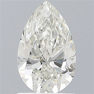 Picture of Natural Diamond 1.03 Carats, Pear with  Cut, H Color, SI1 Clarity and Certified by IGI