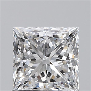 Foto Diamante Natural 0.90 quilates, Princesa , Color D, claridad SI1 y certificado GIA de