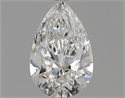 Diamante Natural 0.70 quilates, De pera , Color E, claridad SI1 y certificado GIA