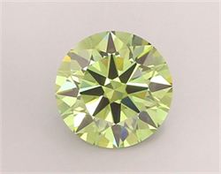 Picture of Lab Grown Diamond 2.31 Carats, Round with Ideal Cut, Fancy Vivid Green Color, VS1 Clarity and Certified by IGI