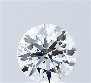 Picture of Lab Grown Diamond 1.54 Carats, Round with Ideal Cut, F Color, VVS2 Clarity and Certified by IGI