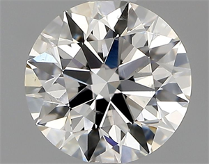 Picture of Natural Diamond 0.90 Carats, Round with Excellent Cut, H Color, SI1 Clarity and Certified by GIA
