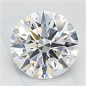 Del inventario de diamantes de laboratorio, 2.50 quilates, Redondo , Color D, claridad IF y certificado IGI