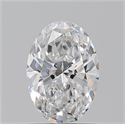 Natural Diamond 1.20 Carats, Oval with  Cut, E Color, SI2 Clarity and Certified by GIA