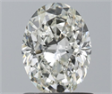 Natural Diamond 0.90 Carats, Oval with  Cut, I Color, VS2 Clarity and Certified by IGI
