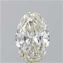 Natural Diamond 1.73 Carats, Oval with  Cut, K Color, SI1 Clarity and Certified by GIA