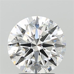 Picture of Lab Grown Diamond 3.10 Carats, Round with Ideal Cut, F Color, VVS2 Clarity and Certified by IGI