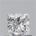 Diamante Natural 0.50 quilates, Princesa , Color F, claridad VS1 y certificado GIA