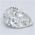 Diamante Natural 2.71 quilates, De pera , Color H, claridad VS1 y certificado GIA