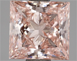 Picture of Lab Grown Diamond 1.95 Carats, Princess with  Cut, Fancy Intense Pink Color, VS1 Clarity and Certified by IGI