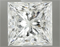 Natural Diamond 0.52 Carats, Princess with  Cut, H Color, VS2 Clarity and Certified by GIA