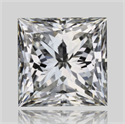 Natural Diamond 0.90 Carats, Princess with  Cut, I Color, SI1 Clarity and Certified by GIA