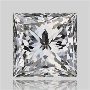 Picture of Natural Diamond 0.90 Carats, Princess with  Cut, I Color, SI1 Clarity and Certified by GIA