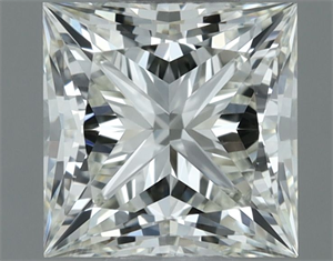 Picture of Natural Diamond 0.70 Carats, Princess with  Cut, I Color, VVS2 Clarity and Certified by IGI