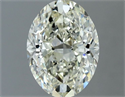 Natural Diamond 1.20 Carats, Oval with  Cut, K Color, VS1 Clarity and Certified by IGI