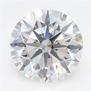 Picture of Lab Grown Diamond 3.33 Carats, Round with Ideal Cut, D Color, VVS2 Clarity and Certified by IGI