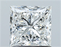 Natural Diamond 1.04 Carats, Princess with  Cut, G Color, VS2 Clarity and Certified by GIA