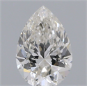 Diamante Natural 0.50 quilates, De pera , Color H, claridad SI1 y certificado GIA