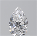 Natural Diamond 0.77 Carats, Pear with  Cut, D Color, VS2 Clarity and Certified by GIA