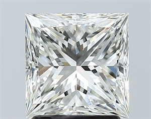 Picture of Natural Diamond 2.00 Carats, Princess with  Cut, I Color, VS2 Clarity and Certified by GIA