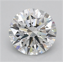 Lab Grown Diamond 2.02 Carats, Round with Ideal Cut, D Color, VVS1 Clarity and Certified by IGI