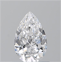 Natural Diamond 0.70 Carats, Pear with  Cut, D Color, VS2 Clarity and Certified by GIA