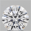 Lab Grown Diamond 2.55 Carats, Round with Ideal Cut, D Color, VVS1 Clarity and Certified by IGI