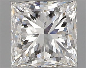 Picture of Natural Diamond 0.51 Carats, Princess with  Cut, G Color, VVS1 Clarity and Certified by GIA