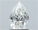 Natural Diamond 0.80 Carats, Pear with  Cut, H Color, SI1 Clarity and Certified by GIA
