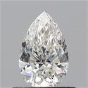 Diamante Natural 0.52 quilates, De pera , Color G, claridad SI1 y certificado GIA
