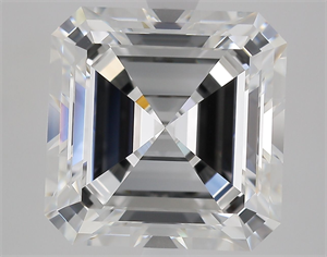 Picture of Natural Diamond 4.47 Carats, Asscher with  Cut, E Color, IF Clarity and Certified by GIA