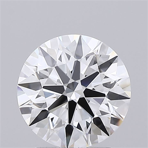 Picture of Lab Grown Diamond 2.07 Carats, Round with Ideal Cut, D Color, VVS1 Clarity and Certified by IGI