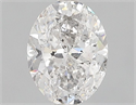 Natural Diamond 1.00 Carats, Oval with  Cut, E Color, I1 Clarity and Certified by GIA