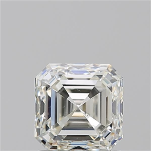 Foto Diamante Natural 1.50 quilates, Asscher , Color K, claridad SI1 y certificado GIA de