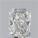 Natural Diamond 0.63 Carats, Radiant with  Cut, H Color, VVS2 Clarity and Certified by GIA