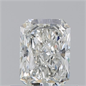 Natural Diamond 0.63 Carats, Radiant with  Cut, H Color, VVS2 Clarity and Certified by GIA