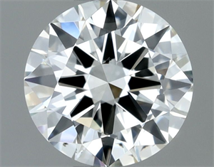 Picture of Natural Diamond 0.50 Carats, Round with Excellent Cut, I Color, SI1 Clarity and Certified by IGI