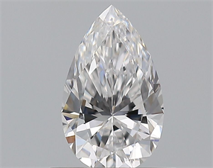 Picture of Natural Diamond 0.54 Carats, Pear with  Cut, D Color, VVS1 Clarity and Certified by GIA